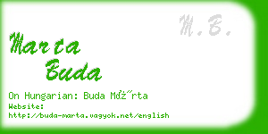 marta buda business card